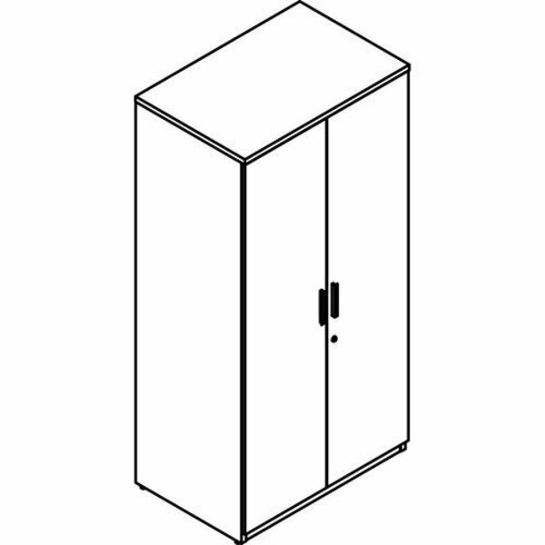 Groupe Lacasse Storage Cabinet, Laminate Doors, 36inWx24inDx73-3/8inH, Niagara LASM1CS243673BA